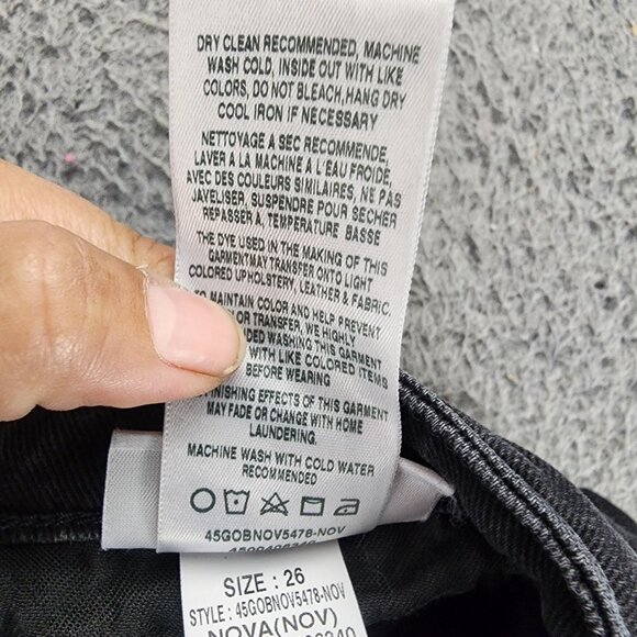 Joe's Jeans Womens 26 The Milla Black Stretch High Rise Straight Ankle *GUC* - Picture 14 of 16